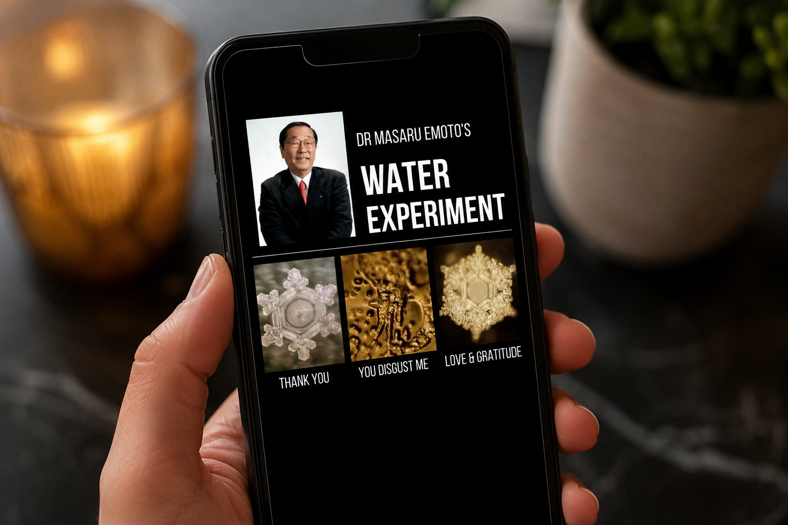 Dr. Masaru Emoto Water Experiment Esoskin
