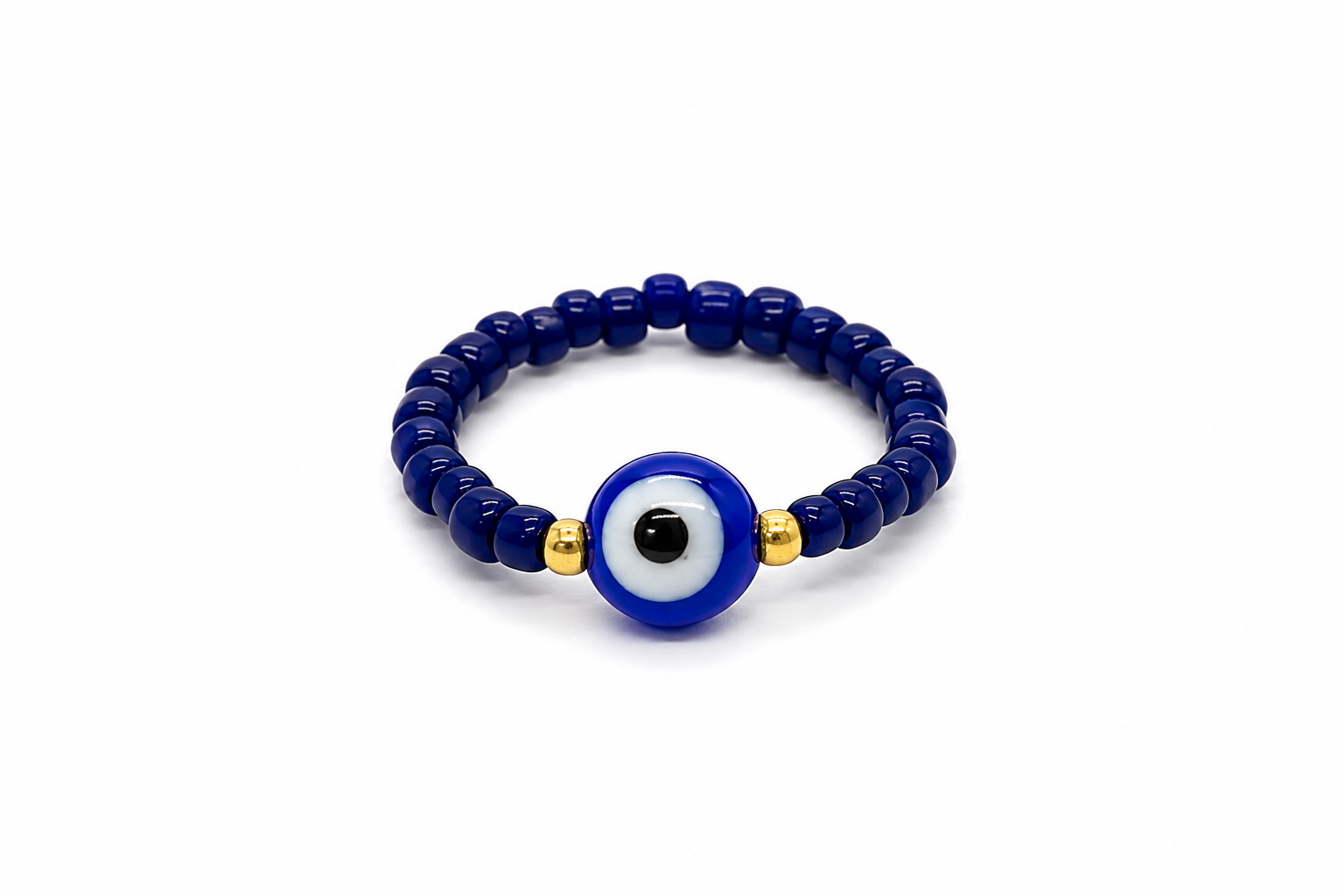 Anti-Evil Eye Protection Ring (Thin Bead)