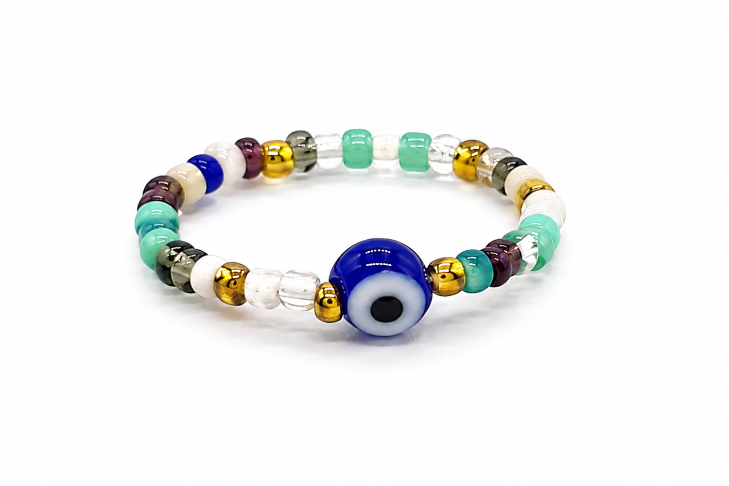 Anti-Evil Eye Protection Ring (Thin Bead)