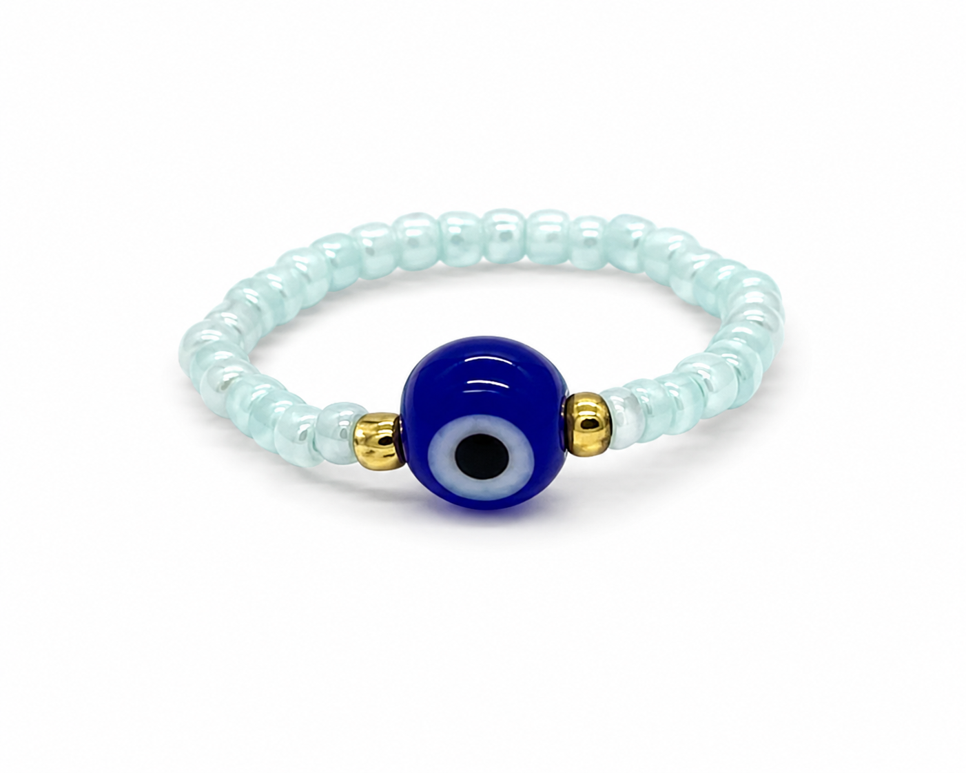 Anti-Evil Eye Protection Ring (Thin Bead)