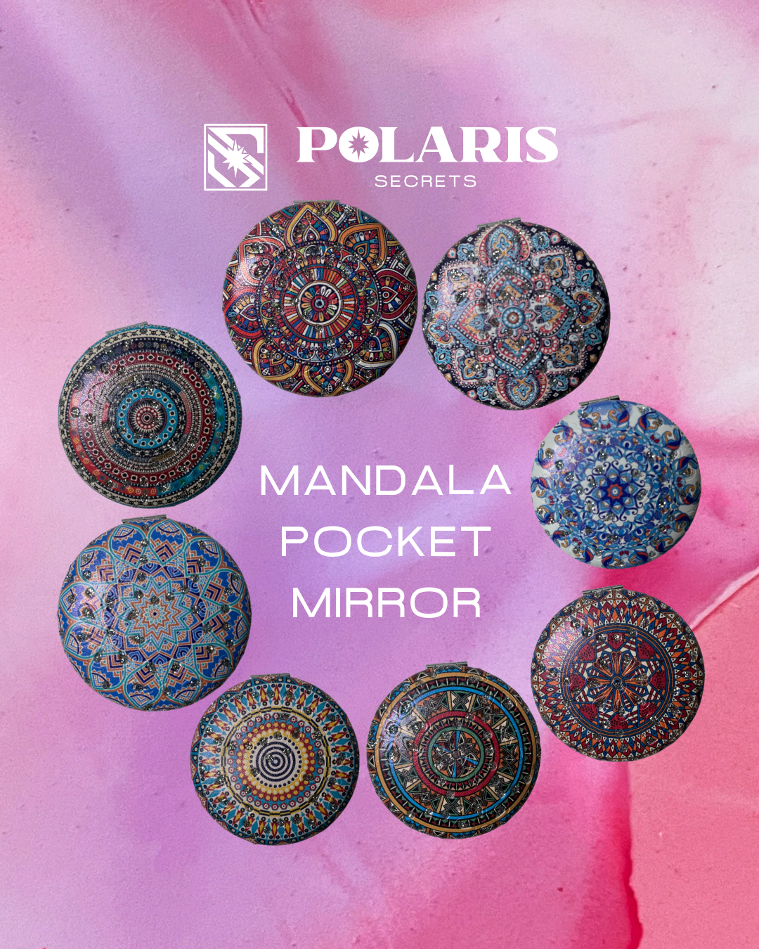 Mandala Mirror from Turkey by Polaris Secrets™